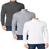 3-Pack Men'S Long Sleeve Turtle Neck T-Shirt (Sizes, S to 2XL)