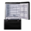 Unique Classic Retro 30" Frost Free 17.7 Cu/Ft Freestanding Bottom Freezer Refrigerator in Midnight Black, ENERGY STAR Certified