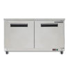 Maxx Cold X-Series Double Door Undercounter Commercial Freezer in Stainless Steel (15.5 Cu. Ft.)