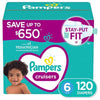 Pampers Cruisers Stay-Put Fit Diapers (Sizes:3-7)