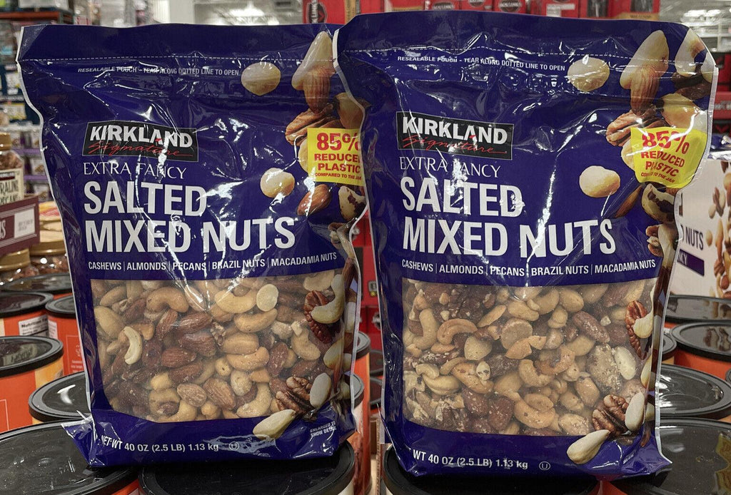 2 Packs Kirkland Signature Extra Fancy Mixed Nuts, Salted, 2.5 Pounds