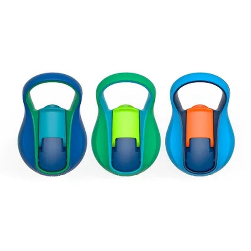 Zak Designs 17.5-oz.Tritan Water Bottle 3-Pack Reuseable Plastic Assorted  Colors