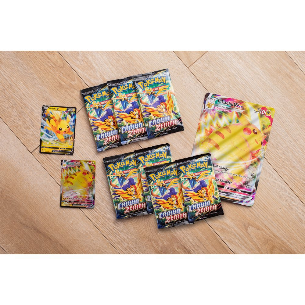 Pokemon Trading Card Games Crown Zenith Special Collection Pikachu Vmax - 7 Booster Packs Included