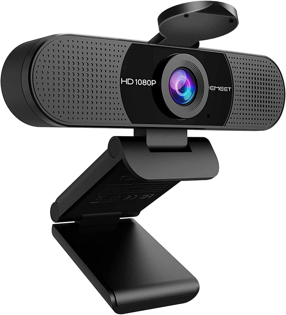 EMEET C960 2K Webcam with Microphone, 2K QHD, 2 Noise-Reduction Mics, TOF Autofocus Streaming Webcam with Privacy Cover, Plug&Play USB Webcam for Calls/Conference, Zoom/Skype/Youtube, Laptop/Desktop