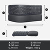 Ergo K860 Wireless Ergonomic Keyboard with Wrist Rest and MX Vertical Wireless Mouse