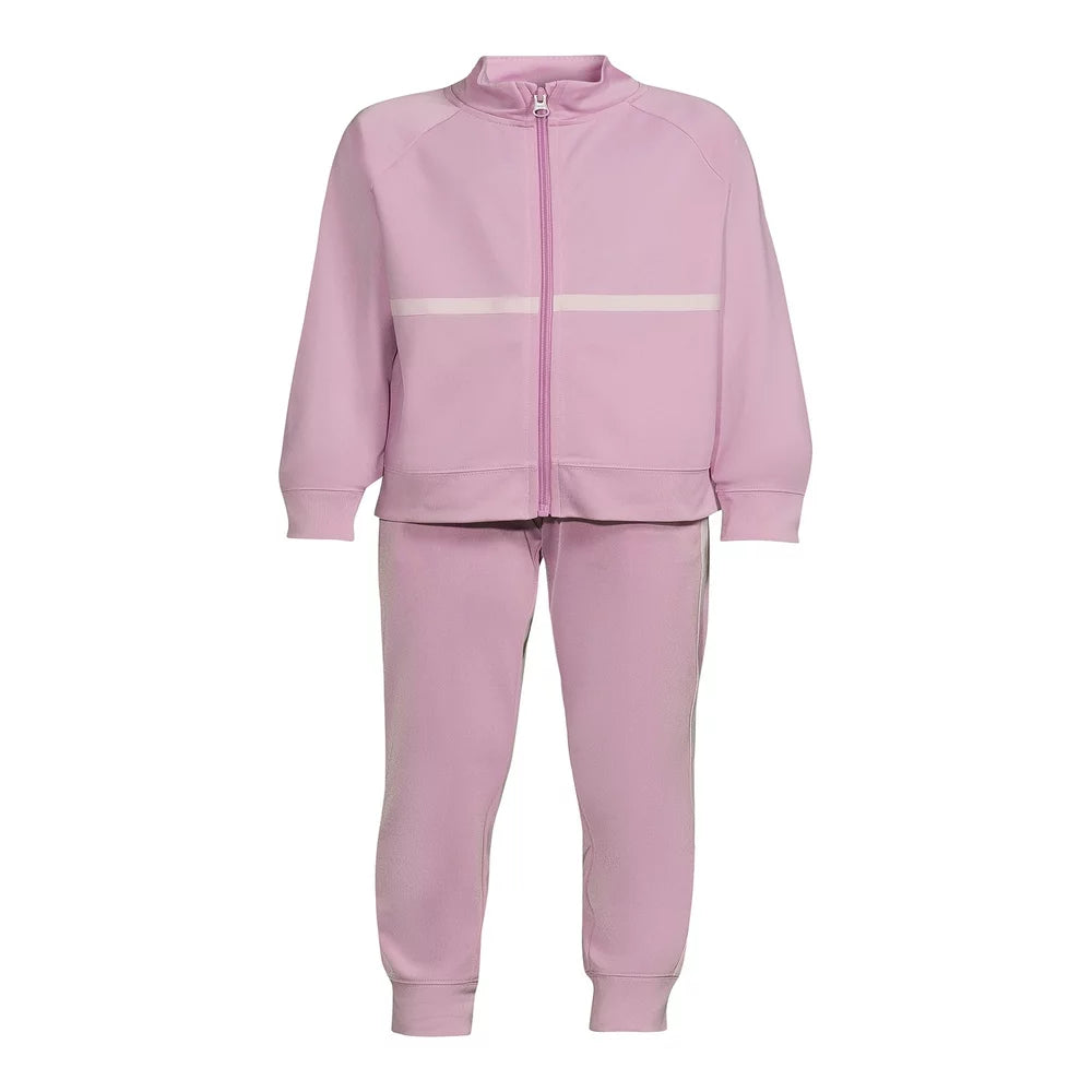 Athletic Works Girls Fleece Tracksuit, 2-Piece, Sizes 4-18 & Plus