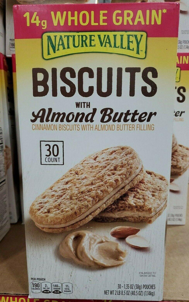 Nature Valley Biscuits with Almond Butter 30 Ct 40.5 Oz