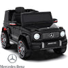 TOKTOO 24V 4WD Licensed Mercedes-Benz G63, Battery Powered Ride on Car W/ Remote, LED Light, Music Player-Black