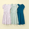 Wonder Nation Girls Short Sleeve Play Dress, 3-Pack, Sizes 4-18 & Plus