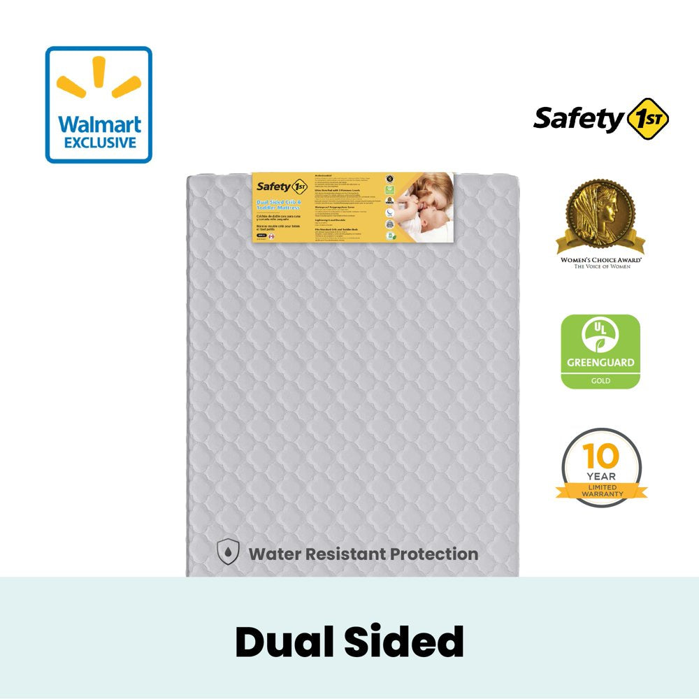 Safety 1St Grow with Me 5" Dual Sided 2-In-1 Antimicrobial Crib & Toddler Mattress | Greenguard Gold Certified