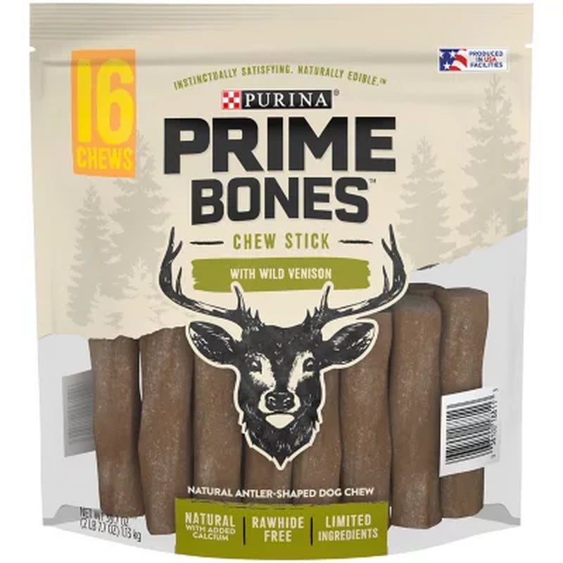 Purina Prime Bones Chew Stick with Wild Venison (16 Ct.)