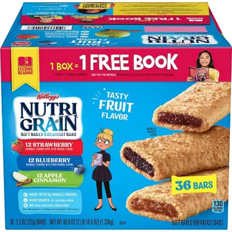 Nutri-Grain Bars Variety Pack (1.3 Oz., 36 Pk.)