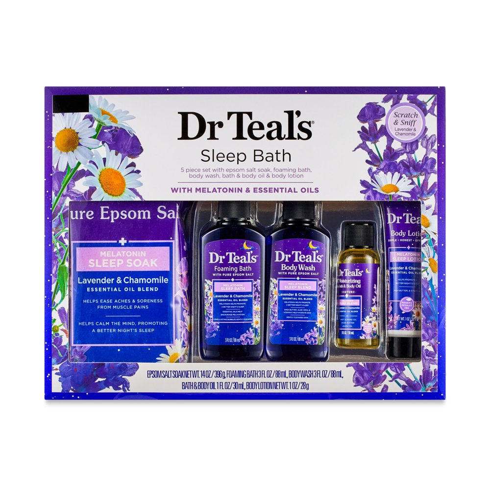 Dr Teal'S Sleep Bath with Melatonin & Essential Oils 5-Piece Set