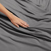 Clara Clark Bed Sheets Set, 1800 Series Deep Pocket Soft Microfiber 4 Piece Queen Sheet Sets, Gray