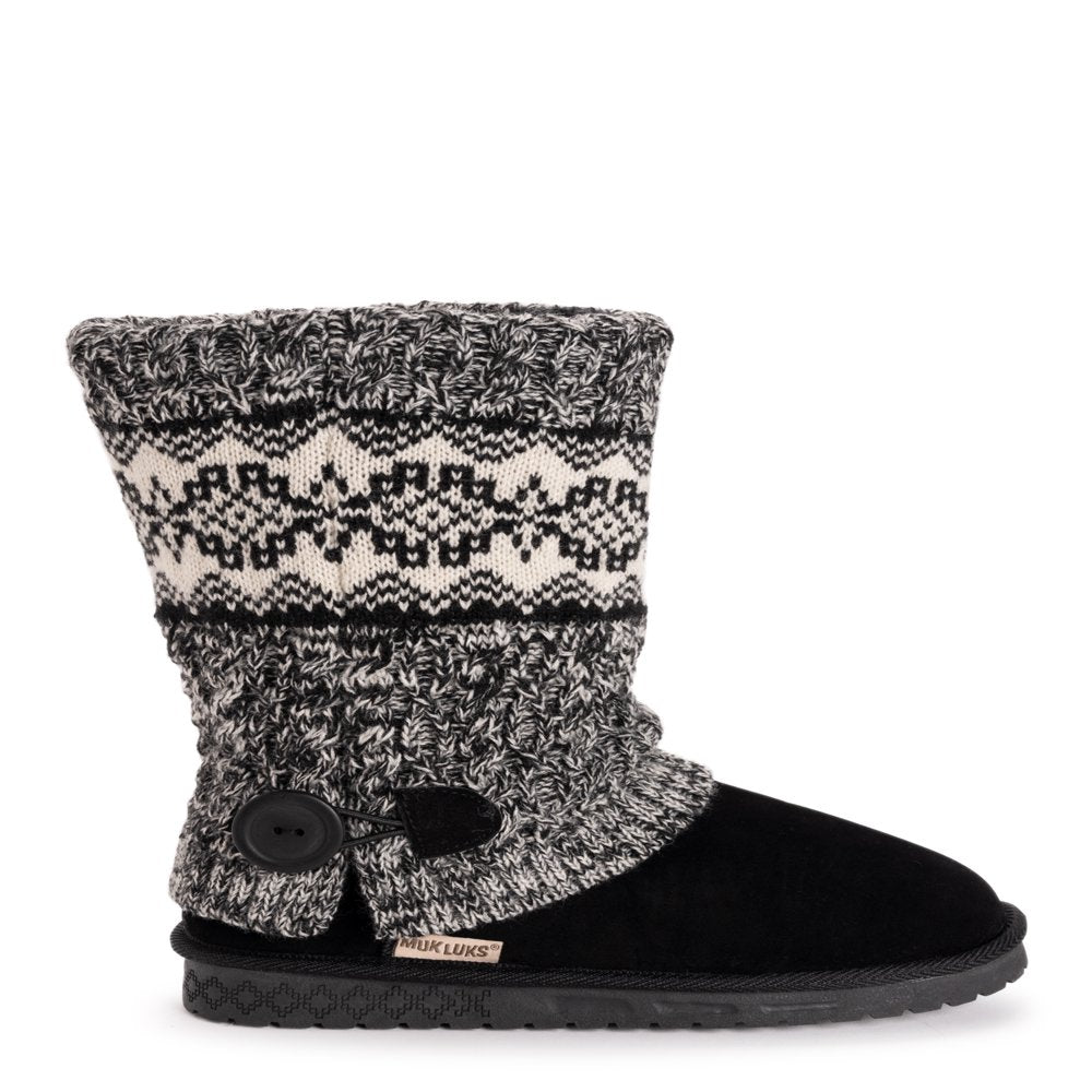 MUK LUKS Women'S Janie Knit Cuff Mid-Calf Boot