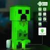 Minecraft Green Creeper Body 12 Can Mini Fridge 8L 2 Door Ambient Lighting 25.2" H 9.5" W 9.1" D