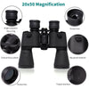 VAVSEA Binoculars, 20X50 Binoculars for Adults, Compact HD High Powered Binoculars with Low Night Vision 28Mm Large Field Binoculars with BAK4 Prism FMC Lens for Hunting Bird Watching Sports