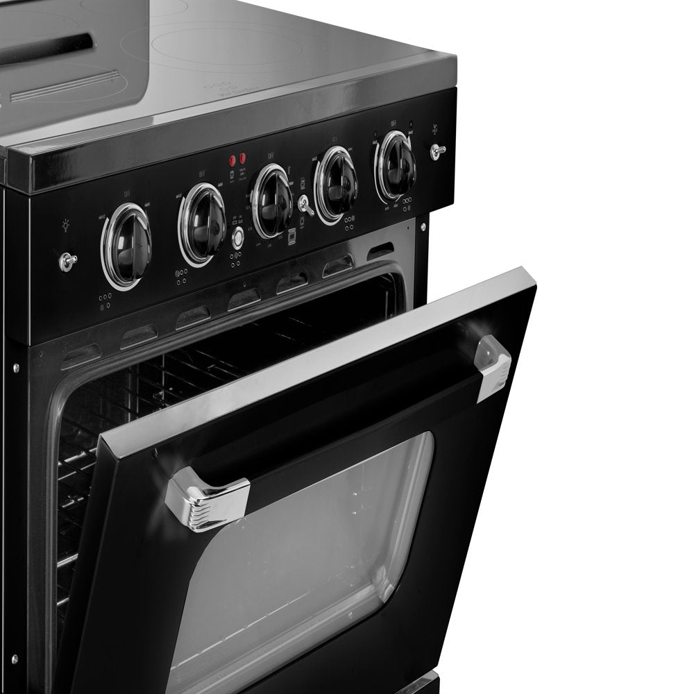 Unique Classic Retro 30" 3.9 Cu/Ft Freestanding 5-Element Electric Range with Convection Oven