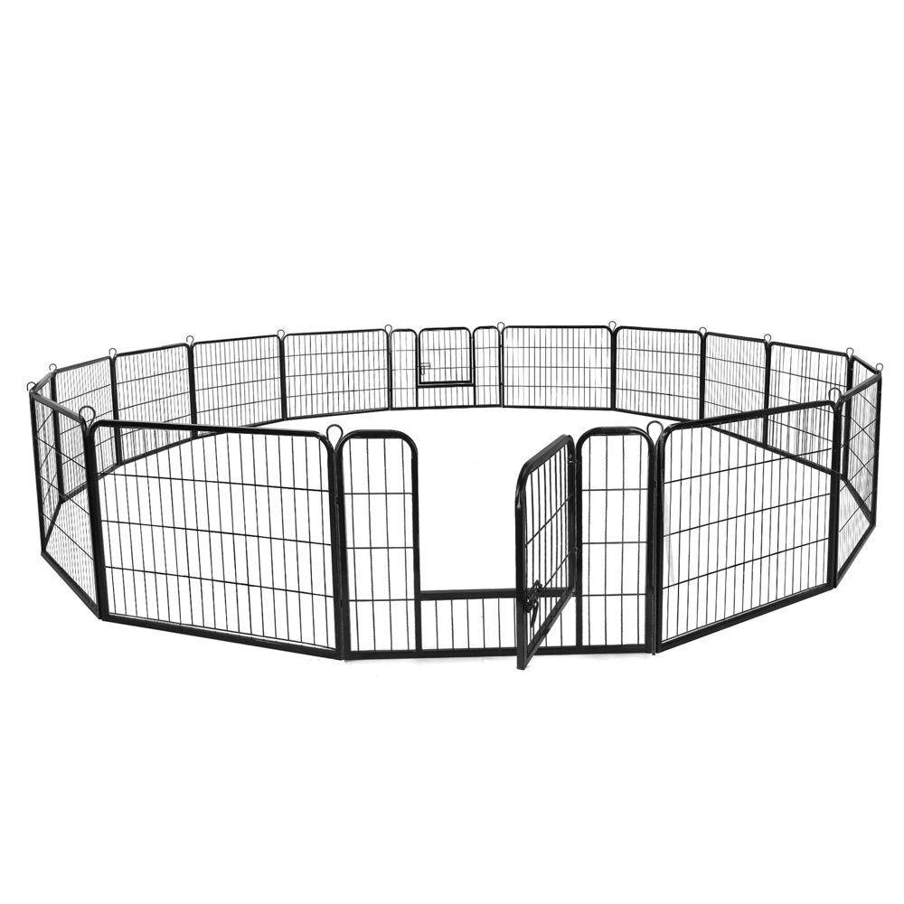 Zenstyle Foldable Detachable Multiple Shape Pet Playpen 16 Panel Dog Kennel Exercise