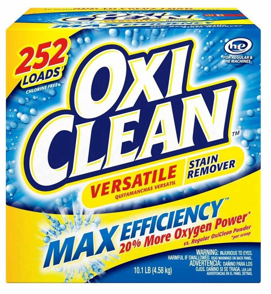 Oxiclean Max Efficiency Stain Remover Strongest Formula CLEAN Versatile 8.08 Lb