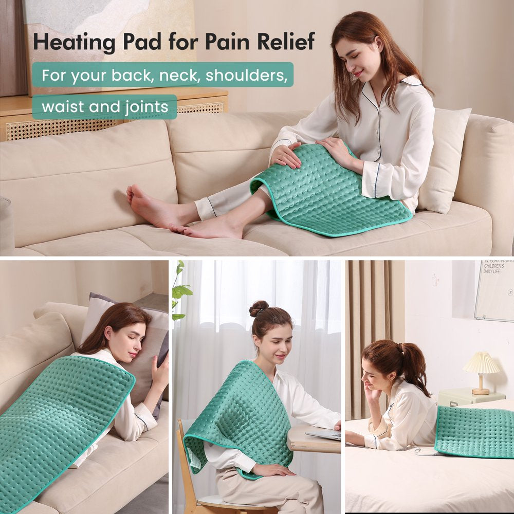 MARNUR Heating Pads for Back Pain, 18"X33" Large Super Soft Heating Pad, Auto Shut-Off, 6 Temperature Settings, Fast Heating for Neck Back Shoulder Relief and Cramps