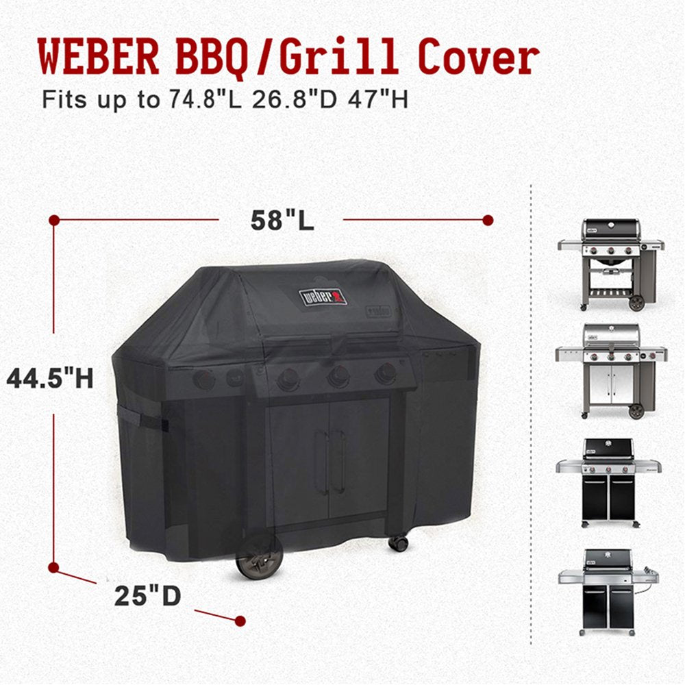 Weber Genesis II 300 Series Black Grill Cover