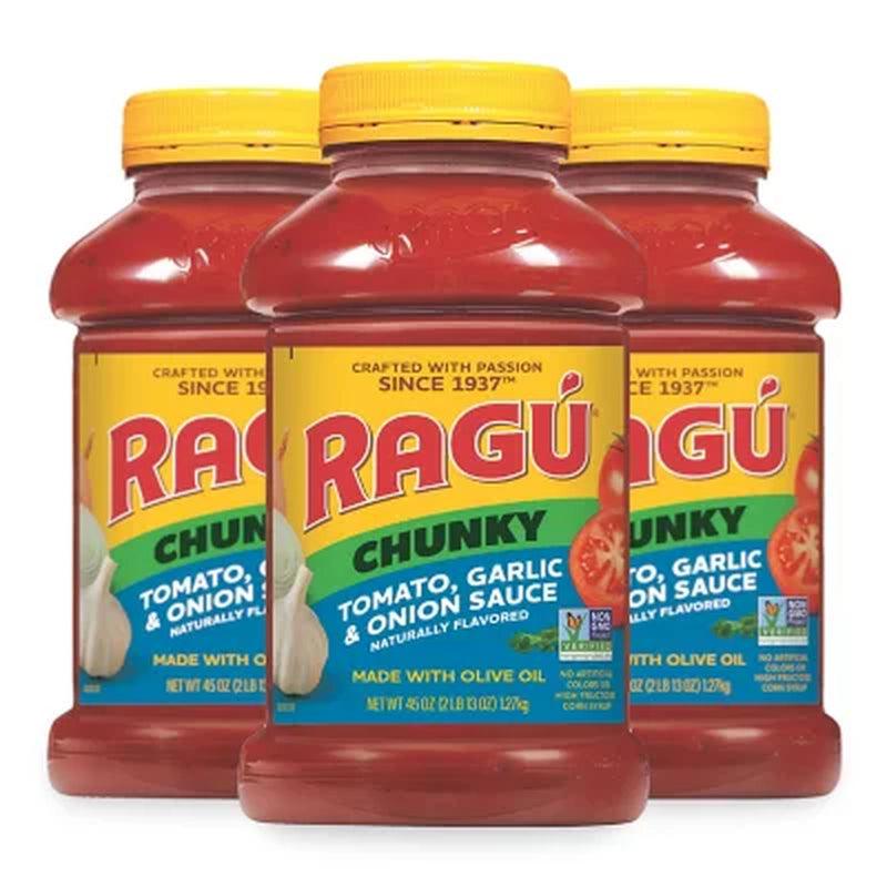 Ragu Chunky Tomato, Garlic and Onion Pasta Sauce (45 Oz., 3 Pk.)