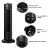 Fantask 35W 28''Oscillating Tower Fan 3 Wind Speed Quiet Bladeless Cooling Room