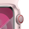 Apple Watch Series 9 GPS + Cellular 41Mm Pink Aluminum Case with Light Pink Sport Band - S/M