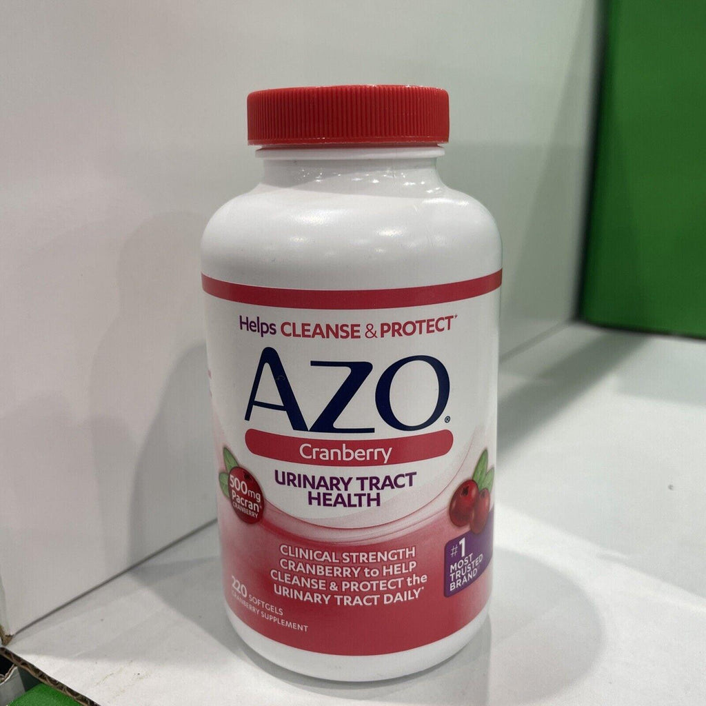 Azo Cranberry Supplement Urinary Tract Health Maximum Strength 220 Ct