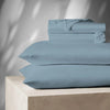 Color Sense 1200 Thread Count Luxury Cotton Blend Wrinkle Resistant Sheet Set Full Blue