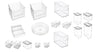 The Home Edit 17 Piece Pantry Edit, Clear Plastic Storage System