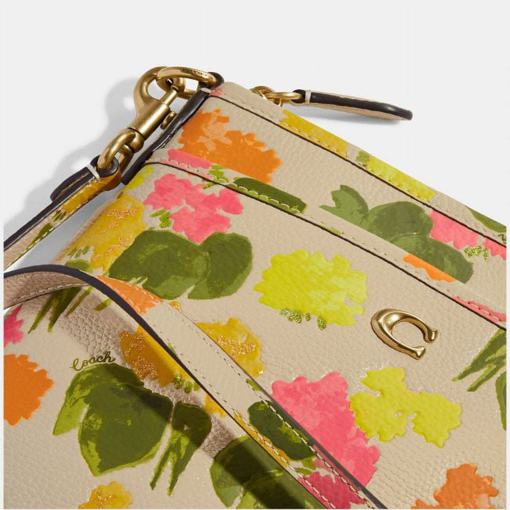 COACH Womens Floral Printed Leather Kitt Multi CC556-B4L38 One Size