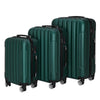 Zimtown 3-Piece Nested Spinner Suitcase Luggage Set with TSA Lock, Dark Green