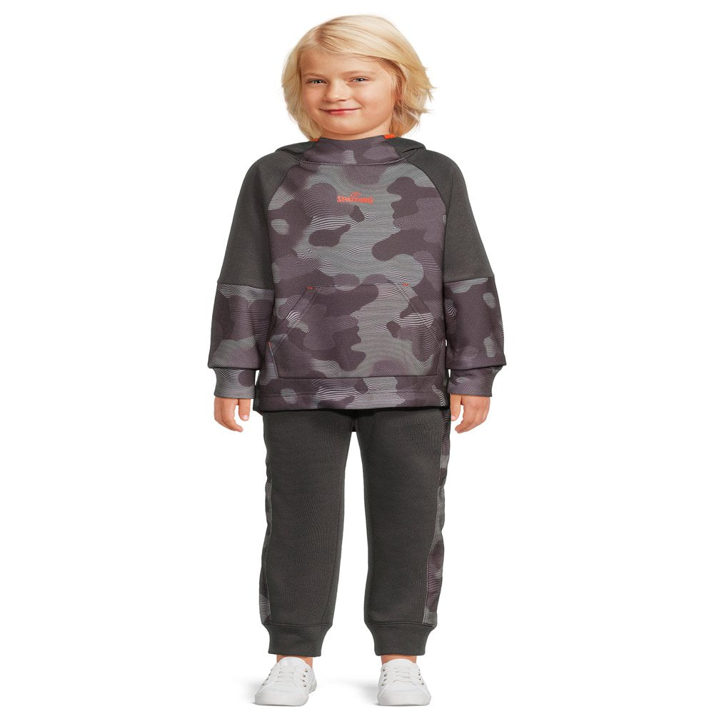 Spalding Boys Camo Fleece Hoodie and Jogger 2-Piece Set, Sizes 4-18 & Husky