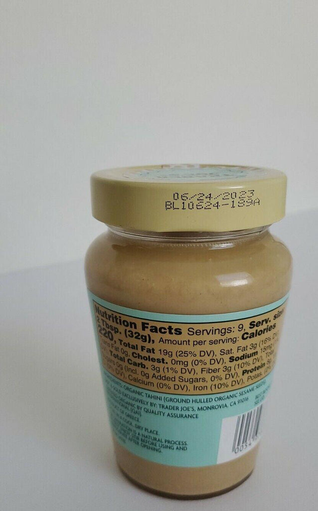 Trader Joe'S Organic TAHINI 10.6 Oz Jar