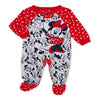 Minnie Mouse Toddler Girls One-Piece Sleeper, Sizes 12M-5T