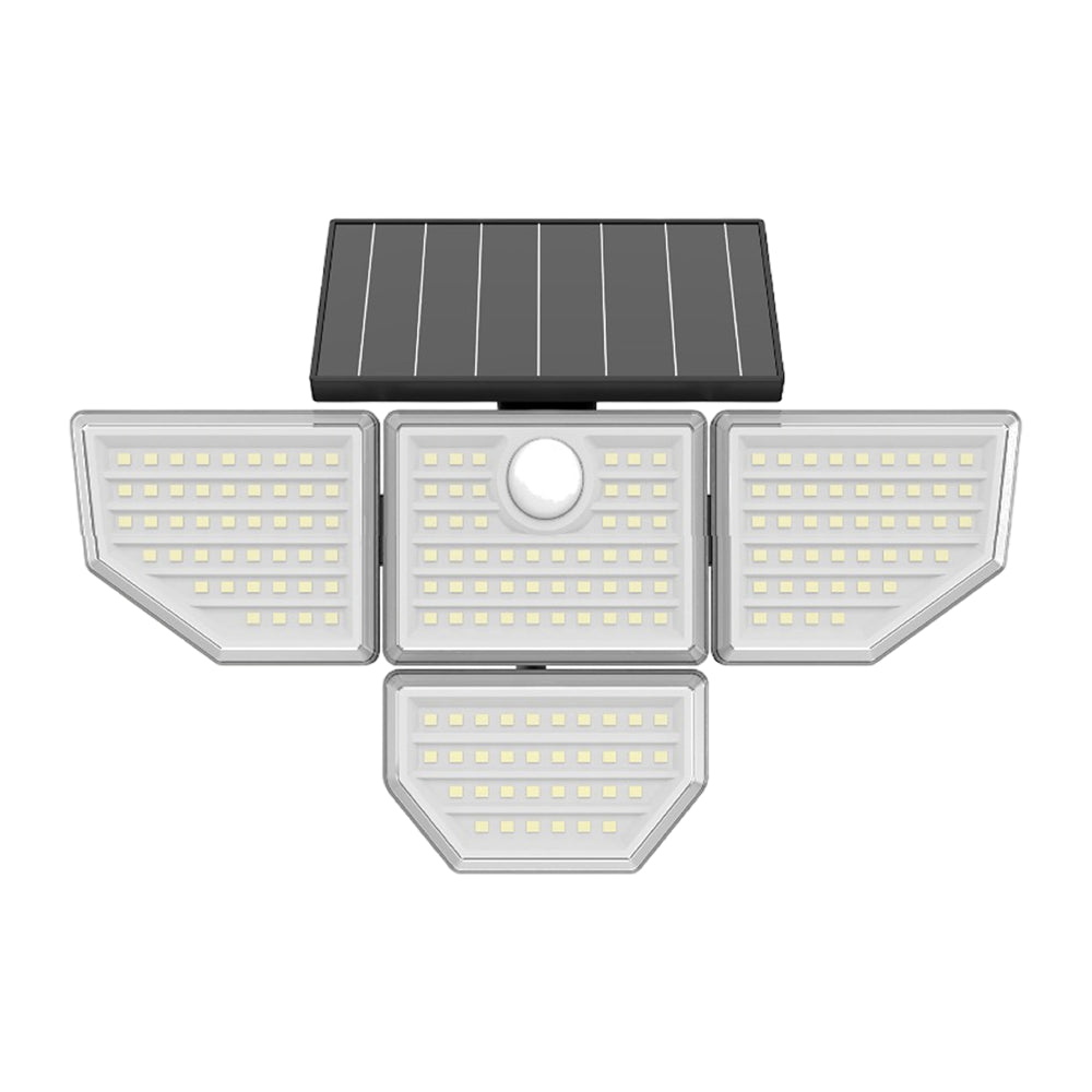 Hyper Tough Solar Motion 4-Head Adjustable LED Security Light with Remote Control, 1000 Lumens, 2-Pack