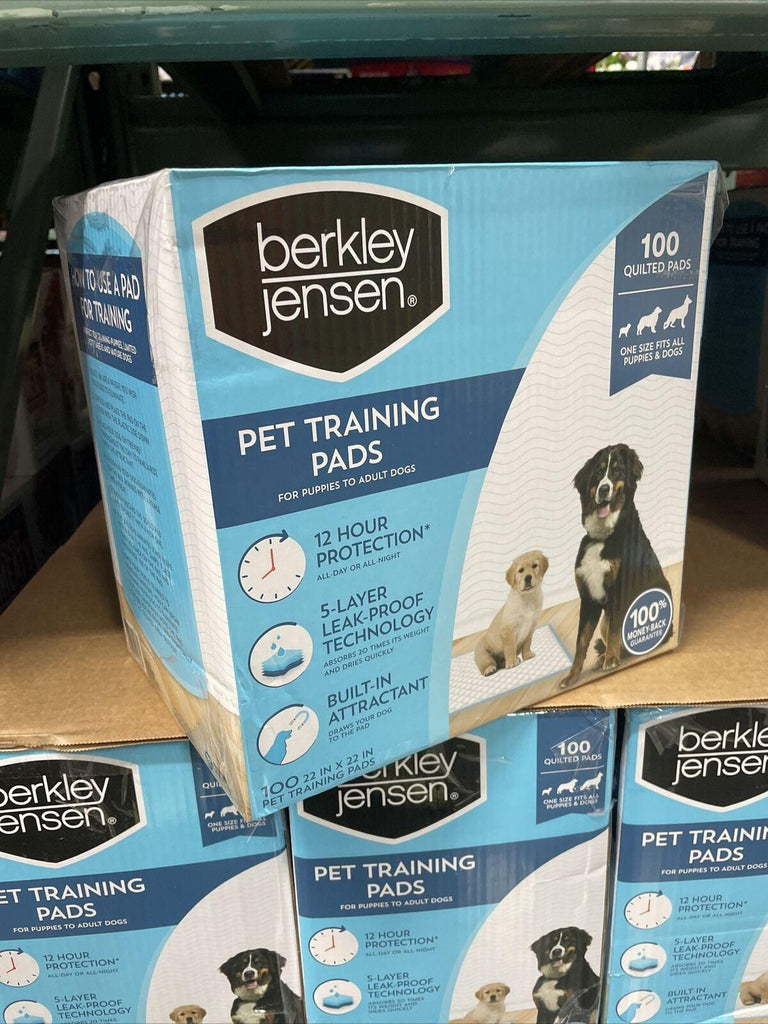 Berkley Jensen Training Pet Dog Pads 100 Ct