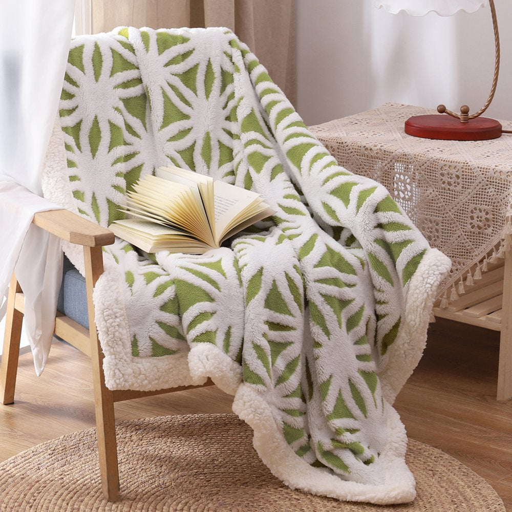 LOMAO Sherpa Fleece Blanket Fuzzy Soft Throw Blanket Dual Sided Blanket for Couch Sofa Bed (Fruit Green,71"X80")