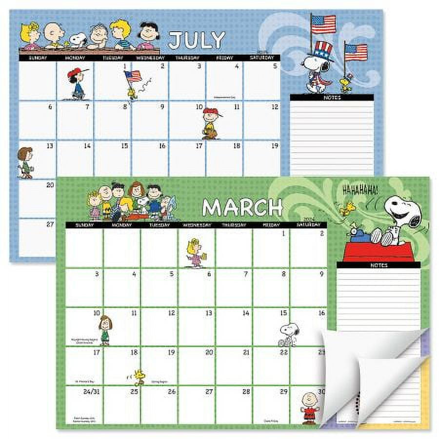 2024-2025 PEANUTS® Desk Calendar Pad, 11-Inch X 16-1/4-Inch Size, Large 24-Month Bookstore-Quality Calendars for Kitchen & Office, by Current