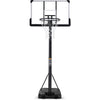 Portable Basketball Hoop Goal Basketball Hoop System Height Adjustable 7 Ft. 6 In. - 10 Ft. with 44 Inch Indoor Outdoor PVC Backboard Material