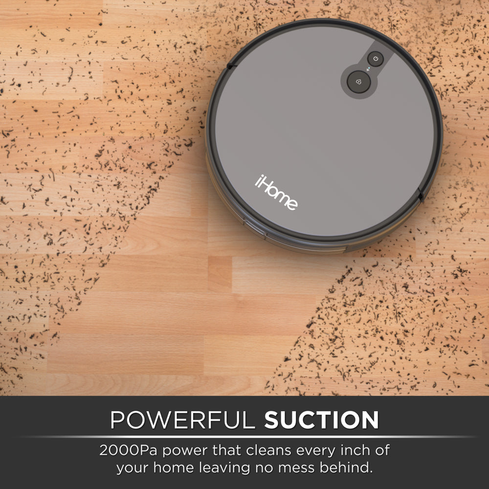 Ihome Autovac Juno Robot Vacuum, Mapping Technology, Strong Suction, 100 Min Runtime