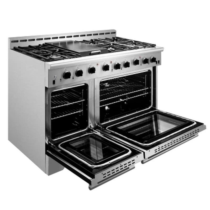 NXR 48 In. LED Professional Style 7.2 Cu. Ft. Freestanding Gas Range