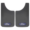 Ford 11” X 19” Easy-Fit Universal Fit Automotive Mud Guards, Black, 1 Pair