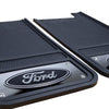 Ford 12” X 23” Heavy Duty Universal Fit Automotive Rear Mud Guards, Black, 1 Pair