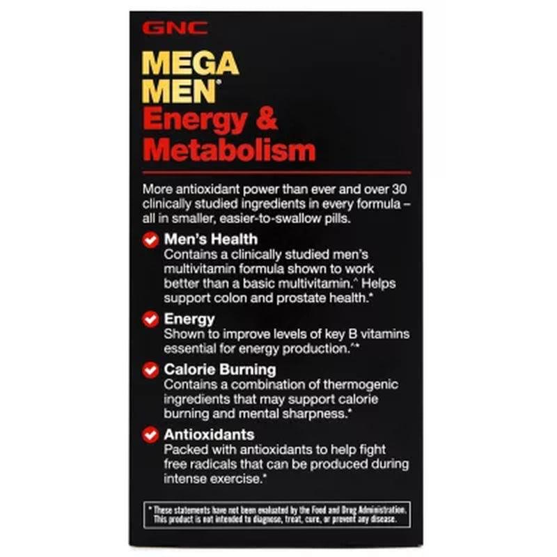 GNC Mega Men Energy & Metabolism Multivitamins (180 Ct.)