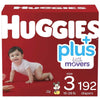 Huggies Little Movers Baby Diapers, Size 3: 16-28Lbs, 192 Count CWS