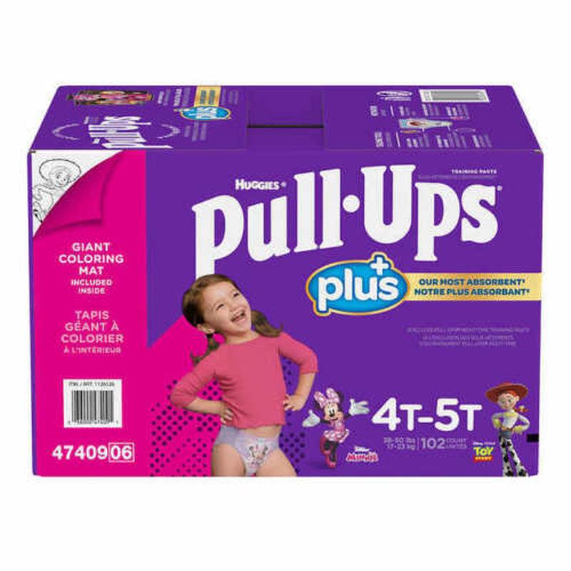 Huggies Pull Ups Training Pants for Girls Size 4T-5T: 38-50Lbs, 102Ct CWS