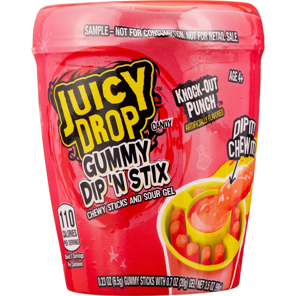 Candy Gummy Dip'N Stix, Variety Pack, 3.5 Oz, 8-Count